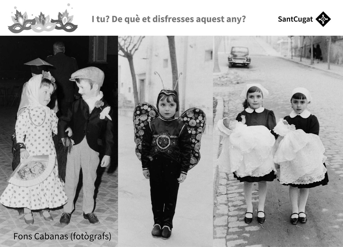 arxiustc's tweet photo. I tu? De què et disfresses aquest any? #Carnaval2021 #carnavalstc #santcugat @ajsantcugat https://t.co/G7PyG6IMQ2