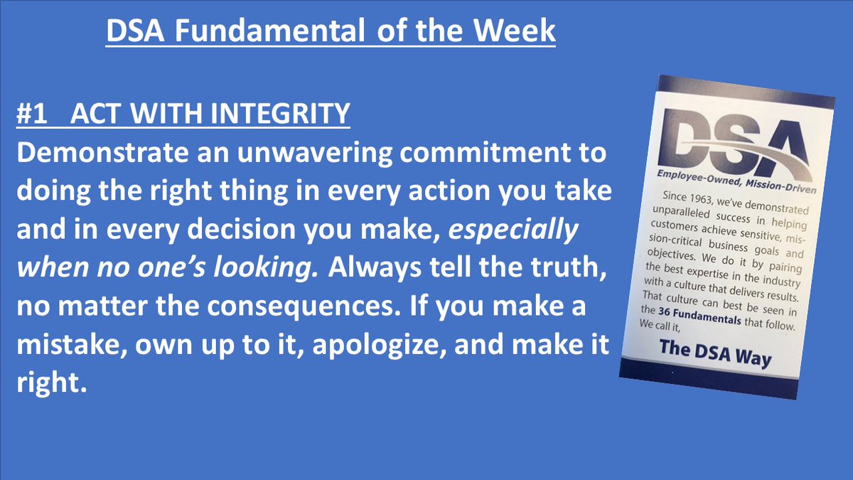 We are back to our first Fundamental of the Week, it all starts with this one!