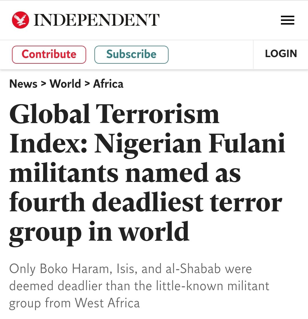 Shocking that world opinion leaders keep falling for the lies that Fulani herdsmen encamped in the forests of #Biafra &amp; #Oduduwa are peaceful pastoralists, when in fact they are state sponsored terrorists. <a href="/UKinNigeria/">UK in Nigeria🇬🇧🇳🇬</a>, <a href="/USinNigeria/">U.S. Mission Nigeria</a> <a href="/CFR_org/">Council on Foreign Relations</a> please take note why #ESN was formed