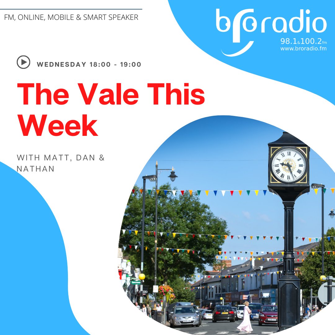 On #TheValeThisWeek from 6pm we hear from  local entrepreneur <a href="/lisamariebrown1/">Lisa Marie Brown</a> about the importance of Apprenticeships during #AWWales and the Managing Director of <a href="/WizzAirUK_W9/">Wizz Air UK</a> Owain Jones tells us about the recruitment campaign for their new base at <a href="/Cardiff_Airport/">Cardiff Airport</a>. #BroRadio