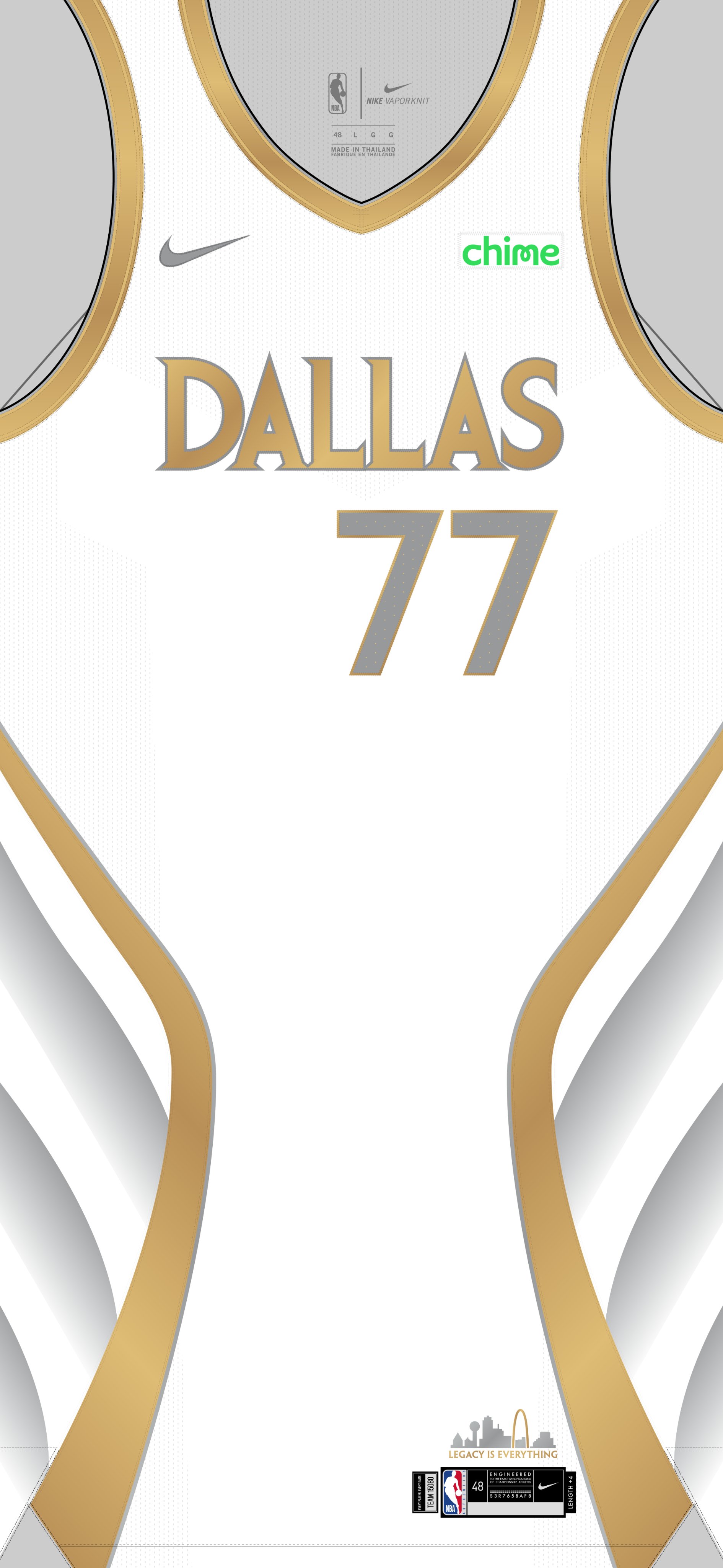 Luka Doncic Jersey Size Medium Dallas Mavericks #77 All Star Gold