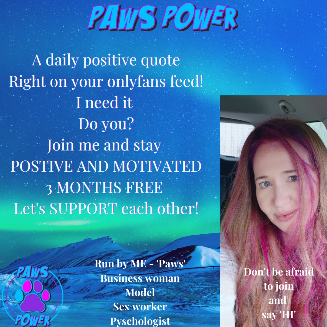 PawsPower3's tweet photo. Introducing a support group offering daily positive affirmations for business, wellbeing and body image.
Just starting out! I don't know how this will develop or where this will go, but join me
ITS FREE! Please RT and spread the word to others
https://t.co/FzXebyWnUS https://t.co/2rcqPLN4AV