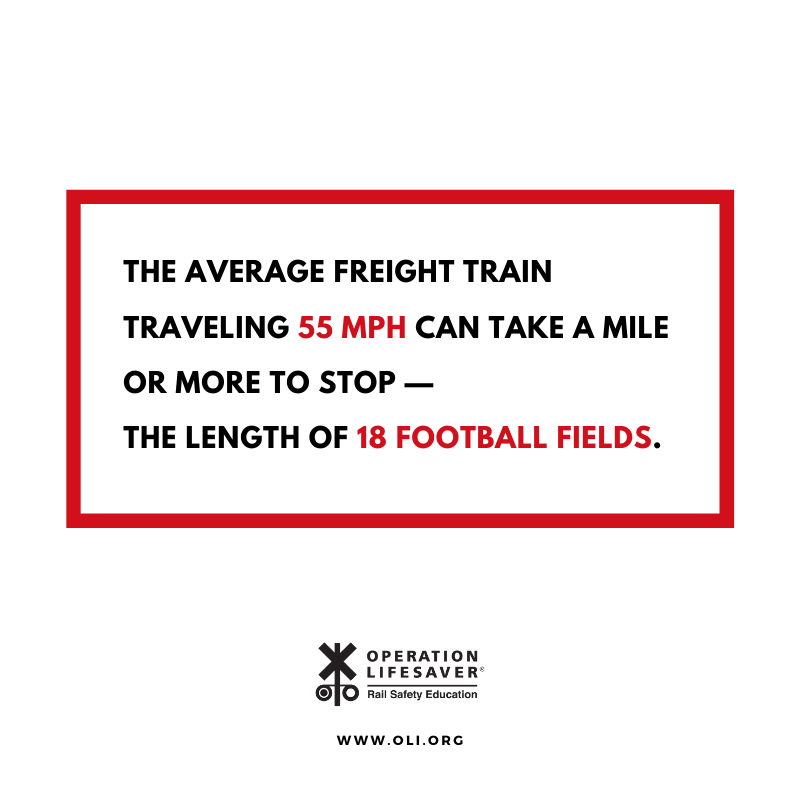 olinational's tweet photo. Never attempt to beat a train. #StopTrackTragedies https://t.co/B2Gxw8bHpk