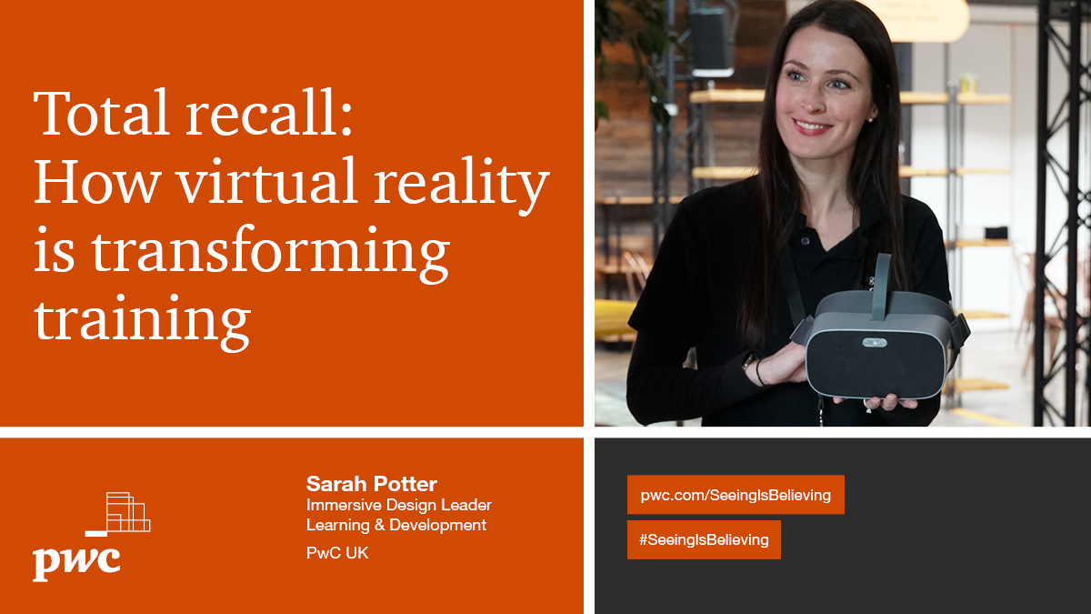 BPomering's tweet image. #VR &amp;amp; #AR are redefining how people are #Learning #Training &amp;amp; #Developing. Our latest #SeeingIsBelieving blog examines how @PwC_UK, @sharedimmersion &amp;amp; others are using immersive tech to educate people: bit.ly/LnDVRar