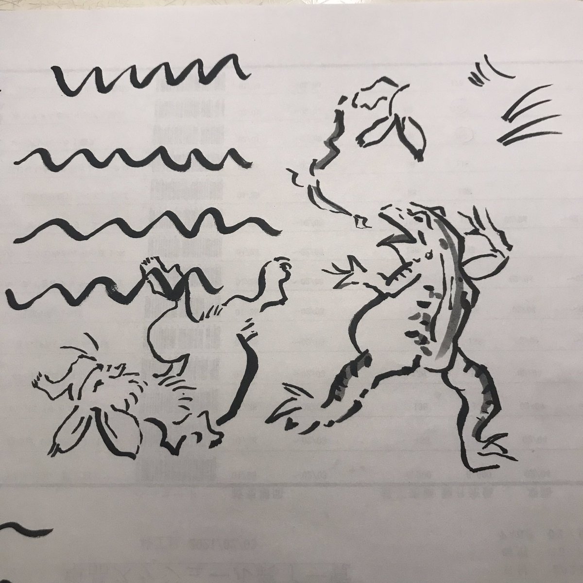 シェーノ 趣味どきっ にっぽん筆ペンイラスト 今週は鳥獣戯画の相撲の風景がテーマでした 描き途中はどうなることかと思ったけど 最後まで諦めずに描いたら結構ちゃんと写せたかも なんて思ってしまっています 先生の教え方の賜物ですね シェーノ 趣味どきっ にっぽん筆ペンイラスト 今週は鳥獣戯画の相撲の風景がテーマでした 描き途中はどうなることかと思ったけど 最後まで諦めずに描いたら結構ちゃんと写せたかも なんて思ってしまっています 先生の教え方の賜物ですね