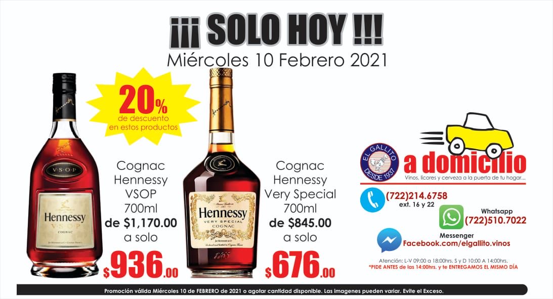 #solohoy #cognac #hennessy #hennessyveryspecial #servicioadomicilio

¿Qué les parece amigallitos?... ¡Aprovechen!
