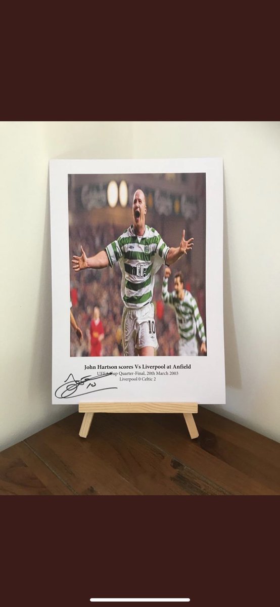 CelticPrints9's tweet photo. Hand signed Hartson print vs Liverpool available for £15. Please RT or get in touch if interested. #CelticFC #Hartson https://t.co/FJD4vXLBHC