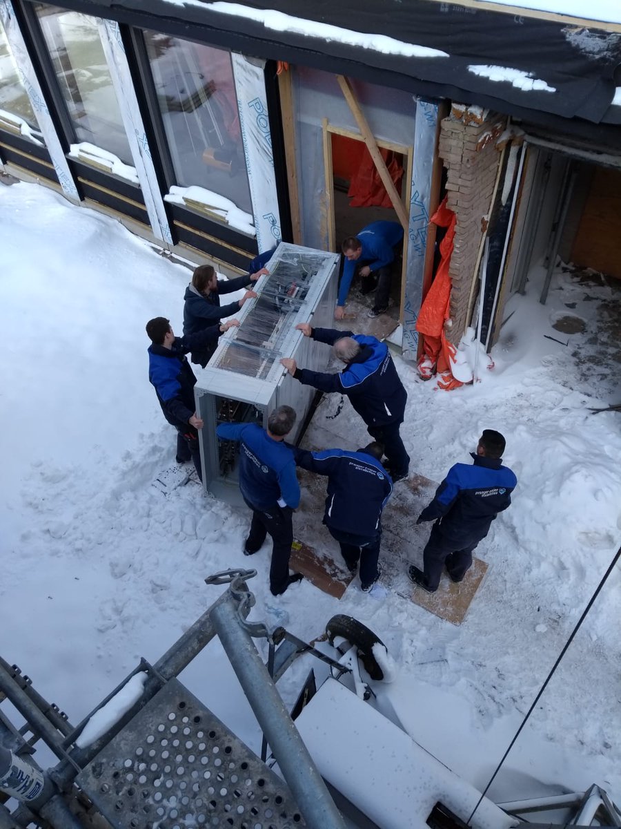 Winterse taferelen: Verdeelkast voor nieuwbouw Woonzorgcentrum Westerkim in Hoogeveen