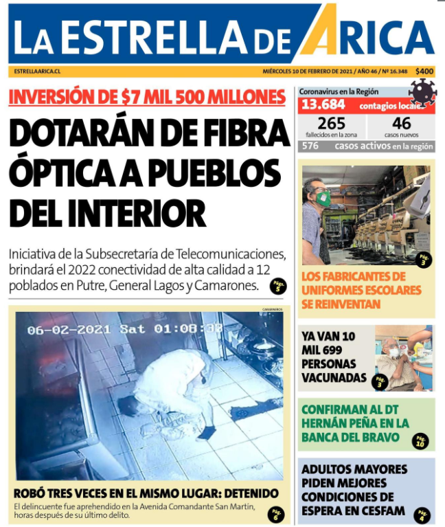 pamgidi's tweet photo. Los proyectos #FibraÓpticaNacional junto con #FibraÓpticaAustral son la columna vertebral de nuestra #MatrizDigital, los cuales apuntan a reducir la brecha digital a lo largo de todo Chile. Con #FON, 186 comunas del país se verán beneficiadas con 10.000 km de fibra óptica. https://t.co/ZmbAE3anRG