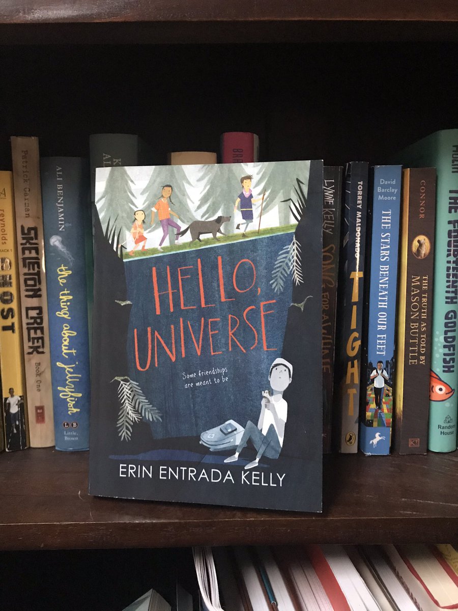Mitchell Early (@mitchearly) on Twitter photo Book 2 of 2021 complete.
Hello Universe by <a href="/erinentrada/">Erin Entrada Kelly</a>
Call it fate. Call it destiny. Call it luck. I’ll just call it a beautifully written story where shyness, bravery, and self-proclaimed psychic powers come together in a story of unexpected friendships. Book 2 of 2021 complete.
Hello Universe by <a href="/erinentrada/">Erin Entrada Kelly</a>
Call it fate. Call it destiny. Call it luck. I’ll just call it a beautifully written story where shyness, bravery, and self-proclaimed psychic powers come together in a story of unexpected friendships.