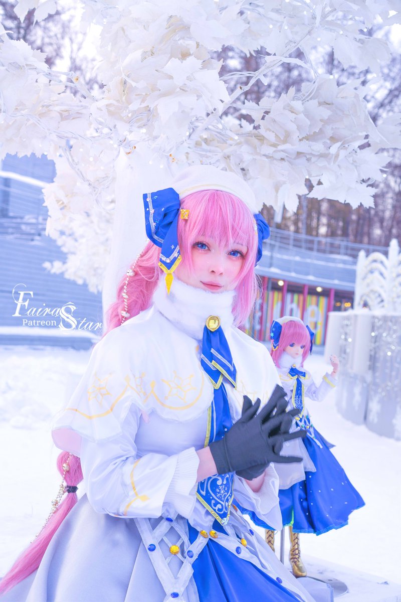 Faira_Star's tweet photo. Snow Luka 2021! ❄️
リポストで支えてぐたさいませ 🥺❤️
#巡音ルカ 
#コスプレ https://t.co/uWmSIev6kv
