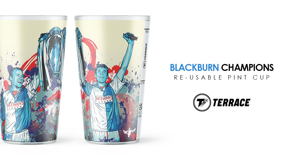 Terrace (@theterracestore) on Twitter photo Blackburn fans! The Champions re-usable pint cup is now available to pre-order for only £5.99.
Limited edition to 75 copies and once they're gone, they're gone! >> terracelife.co/championscup
Retweet and tag a mate for a chance to bag one free! #brfc #blackburn Blackburn fans! The Champions re-usable pint cup is now available to pre-order for only £5.99.
Limited edition to 75 copies and once they're gone, they're gone! >> terracelife.co/championscup
Retweet and tag a mate for a chance to bag one free! #brfc #blackburn