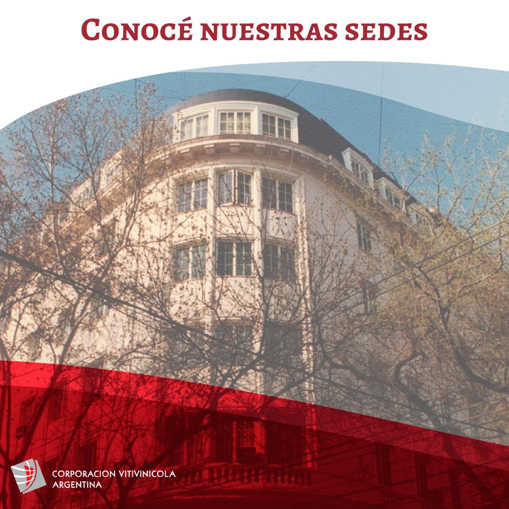 CONOCÉ NUESTRAS SEDES

La Corporación Vitivinícola Argentina tiene dos sedes desde las cuales coordina todo el sector 🍇. Ambas están ubicadas estratégicamente para poder estar cerca de cada una de las personas que participan en esta cadena productiva 🤝.