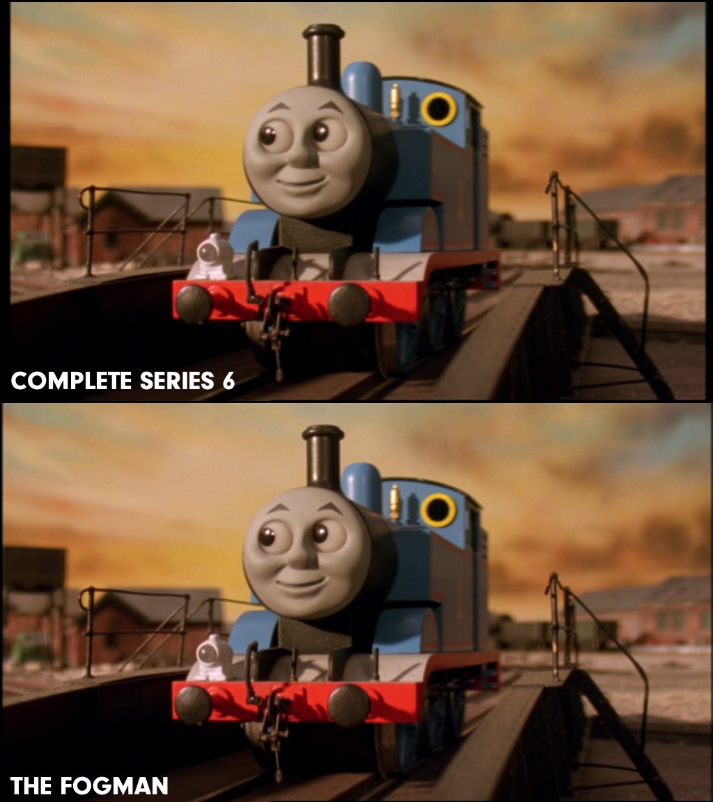tttevideo's tweet photo. Here's a direct comparison between The Complete Series 6 and The Fogman releases. Pay attention to the sides of the image! https://t.co/rnXM9gv29Q