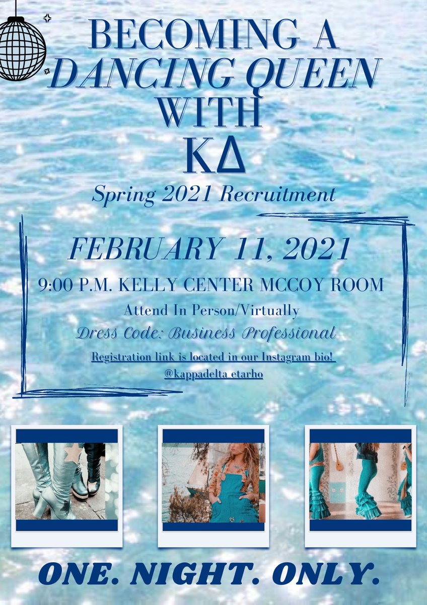 WCkappadelta's tweet photo. TOMORROW 🌟💙🌙

  • • • 

Our official recruitment date is tomorrow February 11th @ 9:00 p.m. in the Kelly Center McCoy Room! (Virtual attendance is available as well, just make sure to let a sister know you plan to attend virtually or message us on any social! 🤩) https://t.co/35ltL8FfCk