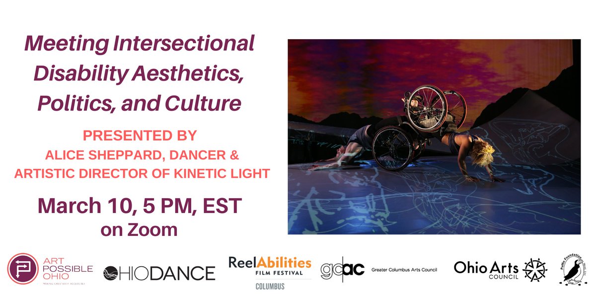 Free, Virtual Artist Talk! 3/10, 5 PM EST
Meeting Intersectional Disability Aesthetics, Politics, and Culture presented by artistic director of Kinetic Light, Alice Sheppard. 

To register, click the following link: eventbrite.com/e/140122402879

Photo by Chris Cameron, courtesy MANCC.