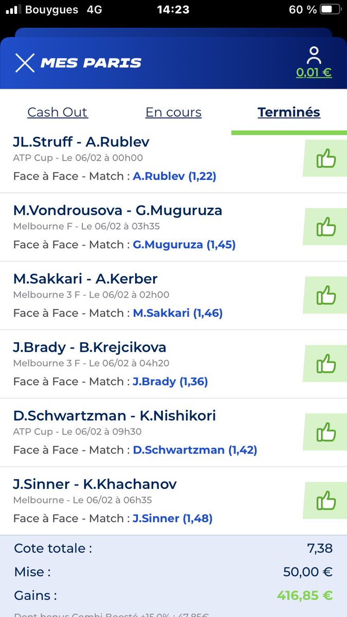 PPronos10's tweet image. ⚠️⚠️ Salut tous le monde , je suis un nouveau Tipster spécialisé uniquement sur le tennis  pour le moment je vous met quelques tickets , je posterais des tickets tous les jours en fonction des possibilités . 🎾🎾