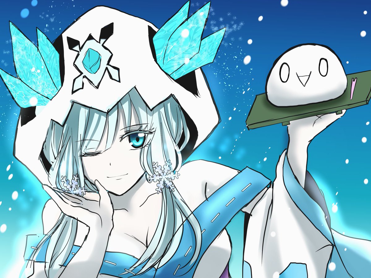 のぼぼん º º ただの顔文字 V Twitter 雪女に雪見大福にされるのぼぼん 死亡フラグ 神芝居シリーズ