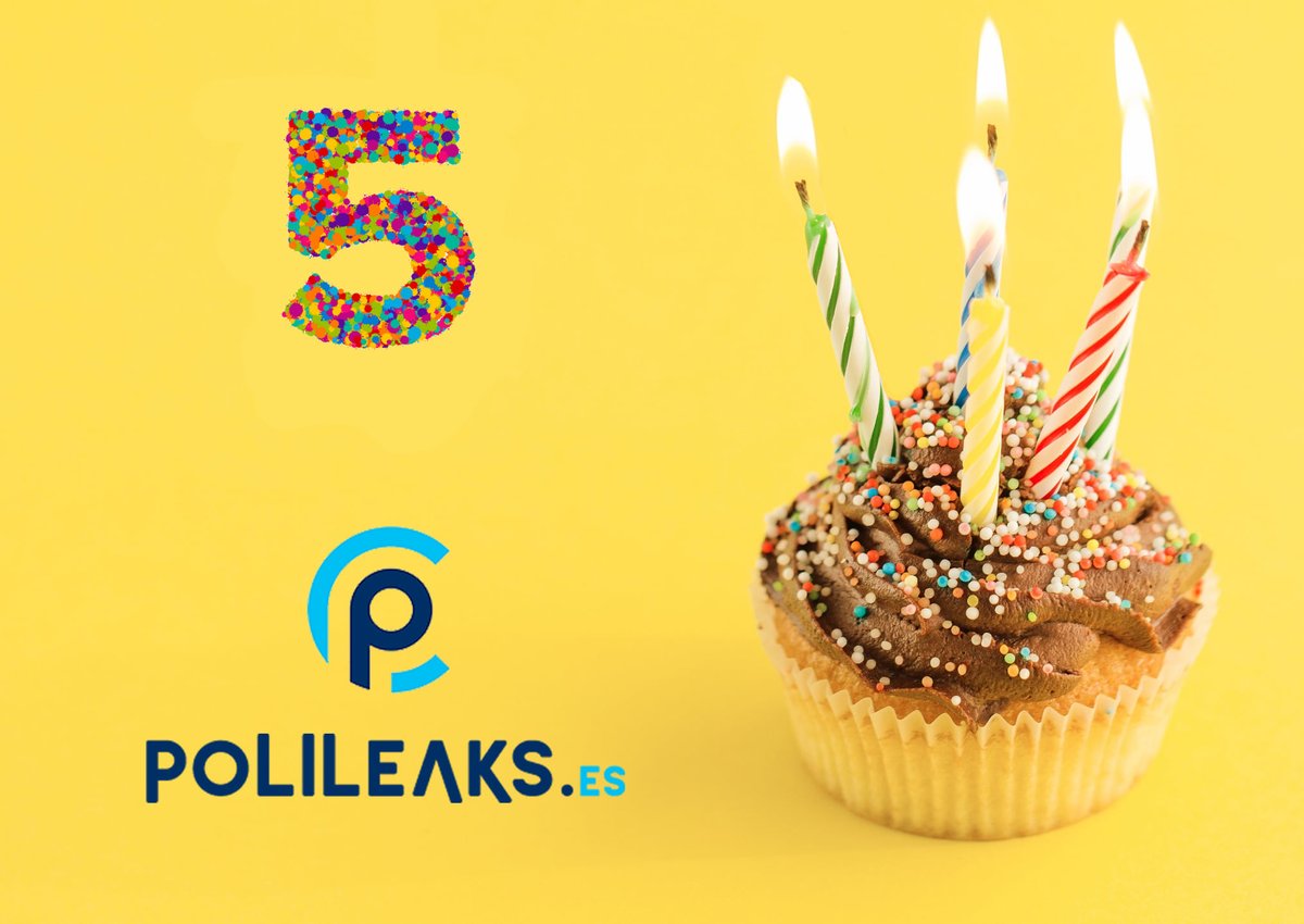 Polileaks1's tweet photo. Hoy @Polileaks1  celebra su 5º aniversario. Queremos dar las gracias desde aquí a todos nuestros lectores y gente que ha colaborado con nosotros de forma desinteresada. https://t.co/lIuSm454rI