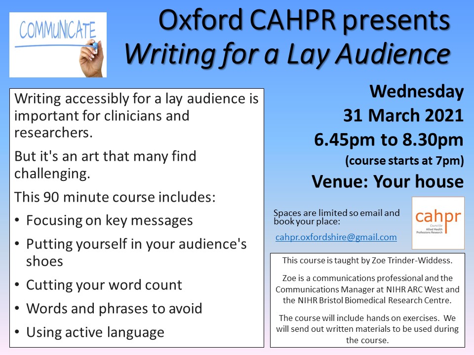 Places are limited.... Email us to book your place!