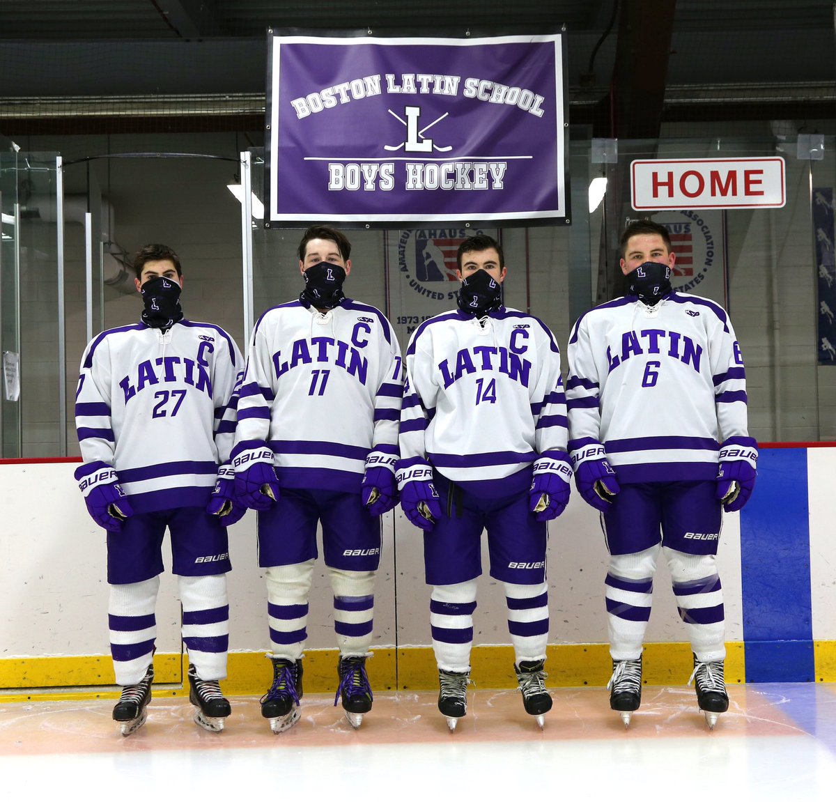 As our abbreviated season starts to draw to an end, today will will be honoring our 4 seniors before the game. 

Tommy 27, Noel 11, Colin 14, and Colm 6, we wish you nothing but continued success! Finish strong and continue to lead by example! <a href="/BLS_Athletics/">Boston Latin School Athletics</a>
