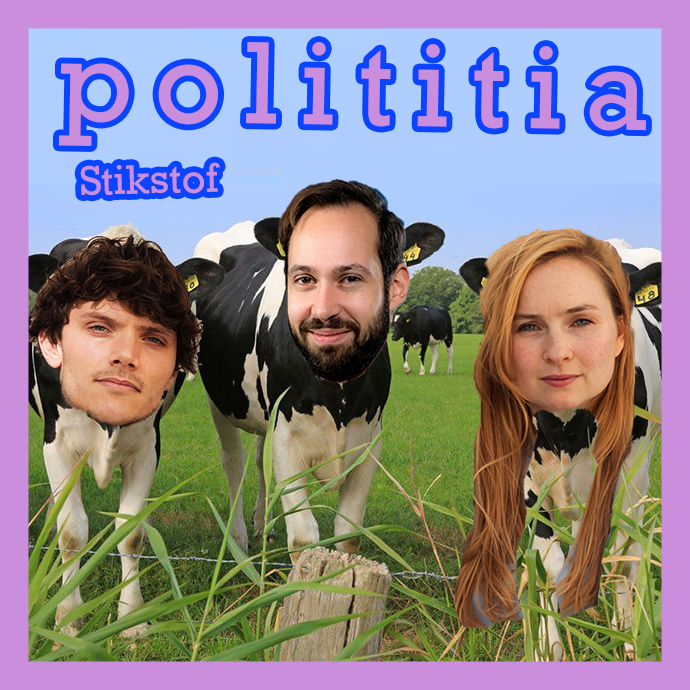 vpro's tweet photo. Boeren, snelheidsbeperkingen en lachgas. Wat hebben zij met elkaar te maken? Deze #polititia praat @titiahoogendoor met onderzoeker Henrik Barmentlo over het #stikstofprobleem. Luister de #podcast op https://t.co/R1QwHf4mNL of via je favoriete podcastapp. https://t.co/hhlsZlFoDz