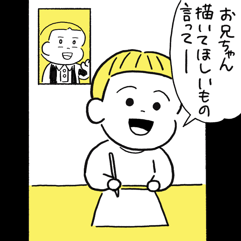 日々のこと38「絵」

子供あるあるなんだろうけど、にっこりしちゃうよ…。 