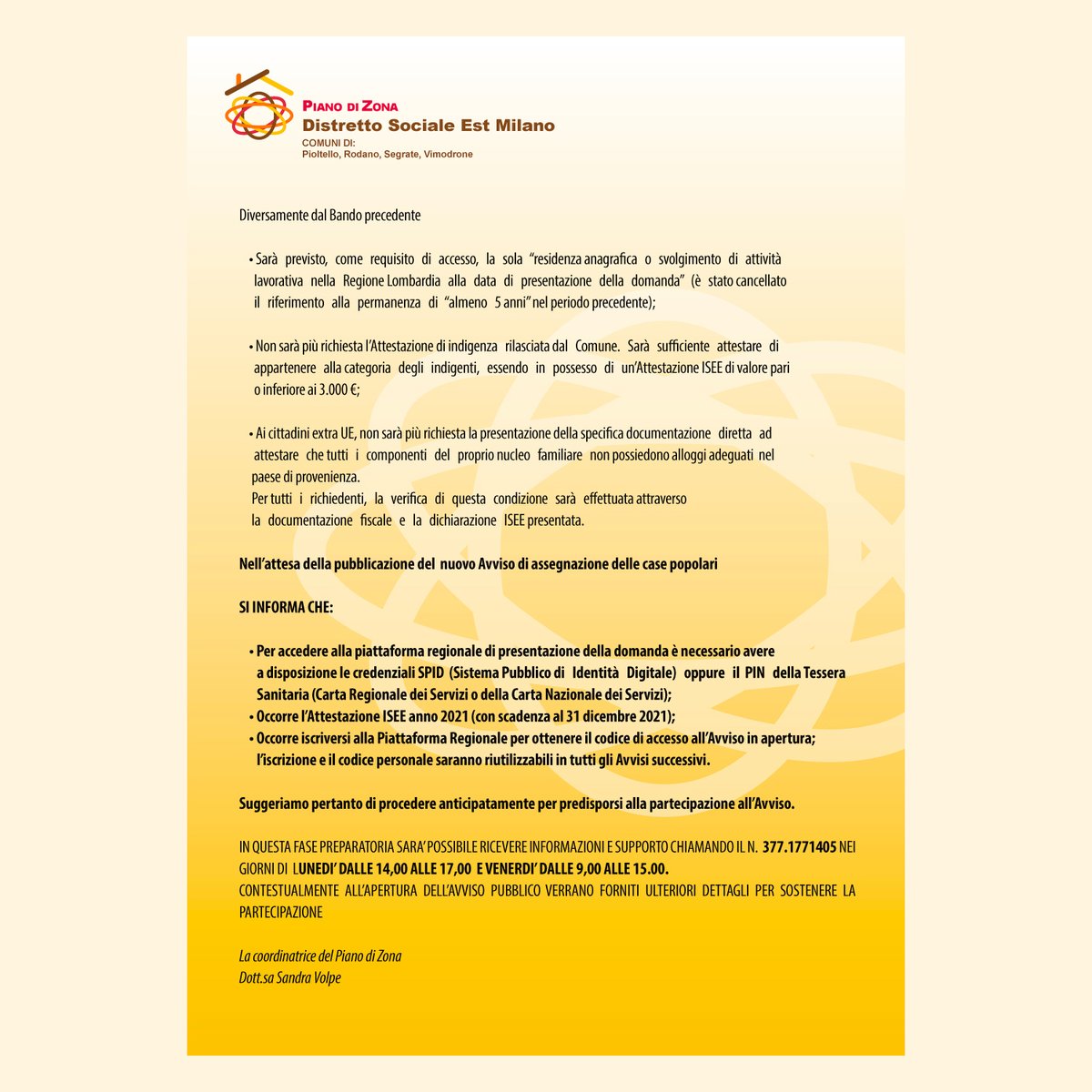 ❗ Informativa per apertura bando SAP❗