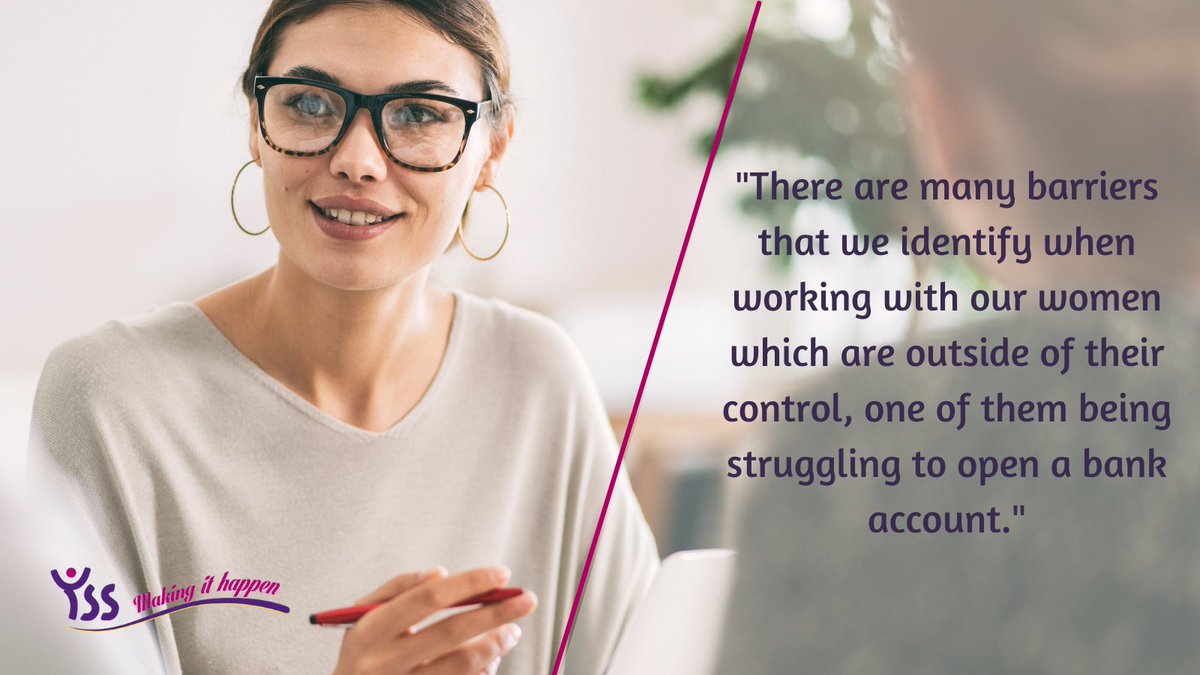 “Without a bank a/c it is hard to function in society.
#Barclays have taken the time to listen and gain greater understanding of vulnerable clients' needs. Our women having their own bank account will dramatically change their lives forever."
Sarah Bowcott, YSS 
<a href="/SmallwoodTrust/">Smallwood Trust</a>