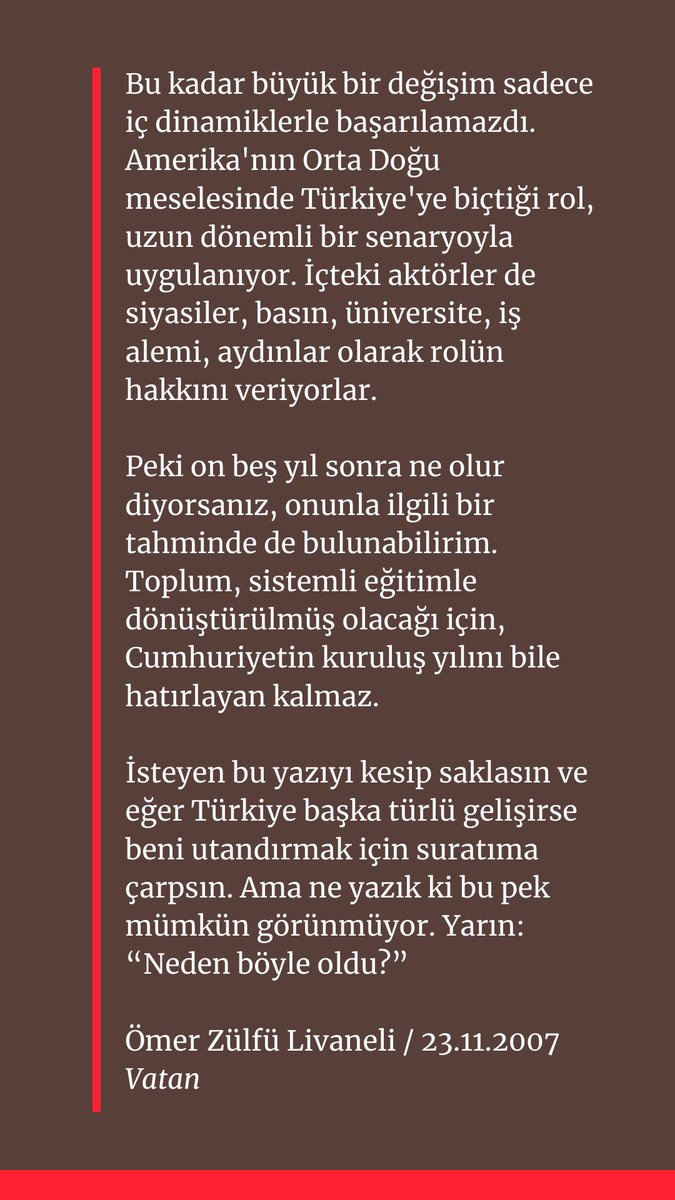 14 yıl önce bu yazıyı yayınladığımda kimileri gülüyor, kimileri kızıyordu.  Bakın ne oldu?