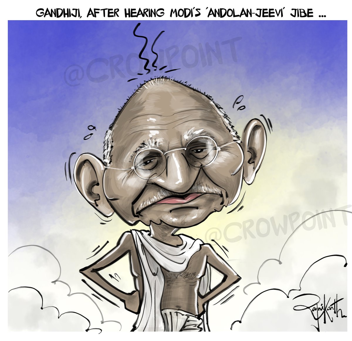 Crowpoint's tweet photo. #andolanjivi #andolanjeevi #FarmersProtest #ModiVsAndolanjeevis #Modiinrajyasabha #Gandhi #protestfarmers #FDI #BJP #RahulGandhi #editorialcartoon https://t.co/VtSe36FVZH