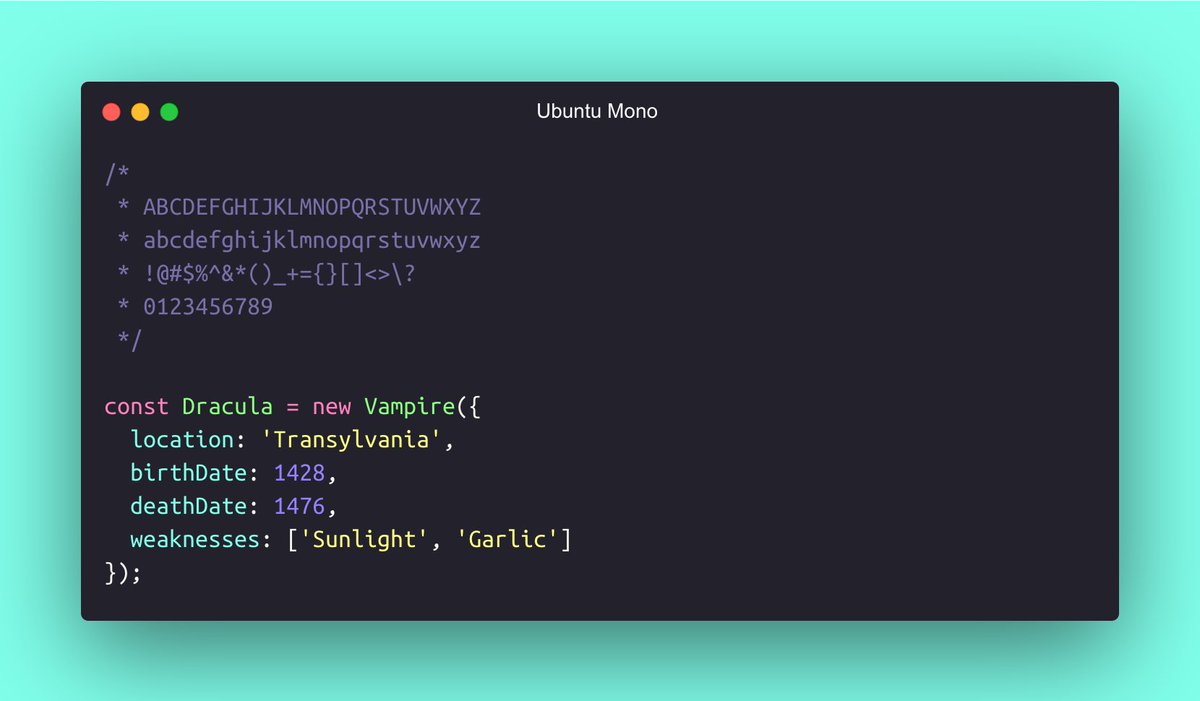 9. Ubuntu MonoIt has a contemporary style and contains characteristics unique to the  @ubuntu brand that convey a precise, reliable, and free attitude.If you enjoy Linux but have to work in Windows or MacOS, this font can give you a little happiness.