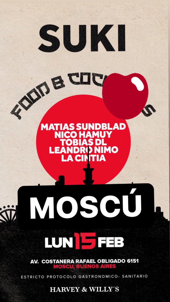 gaetaleo's tweet photo. Este lunes 15 FERIADO. Te espero en MOSCÚ(PACHA) 
Gran fiesta.  
Solo con mesas Vip. 
INVITA: LEO GAETA Cel/waap: 154 499 9845 / Inst: leo.gaeta https://t.co/oQwfRkoIkF