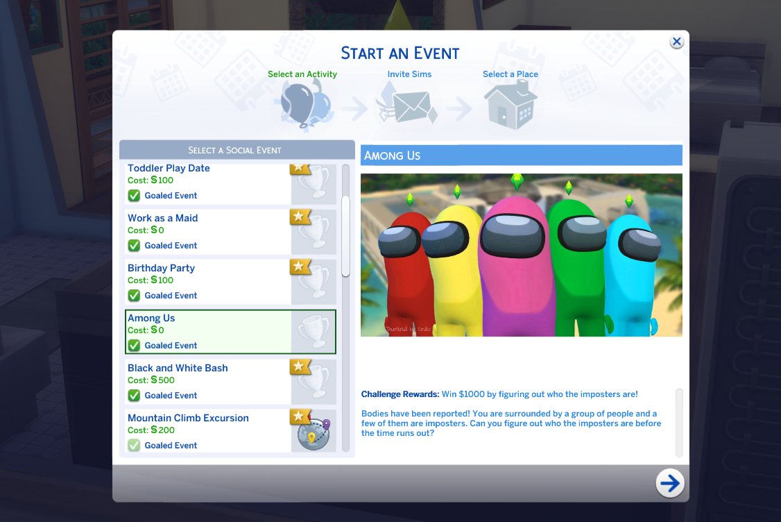 Among Us Mod - The Sims 4 Catalog