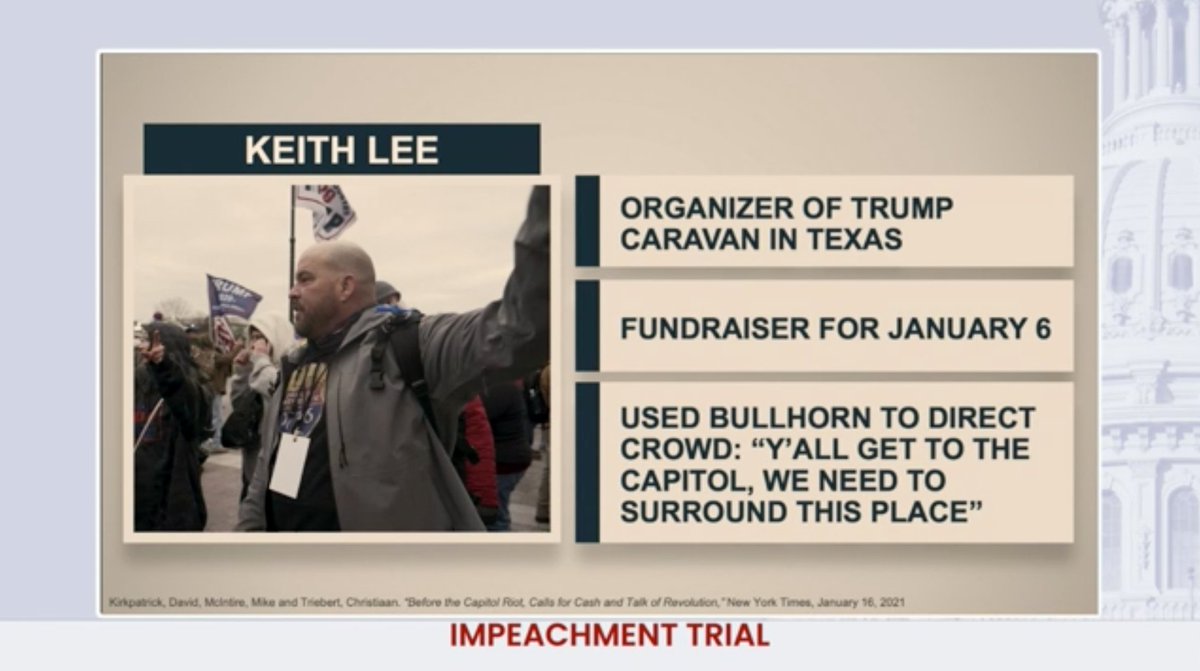 Plaskett notes that one of the Trump supporters responsible for that was at the Capitol on 1/6.