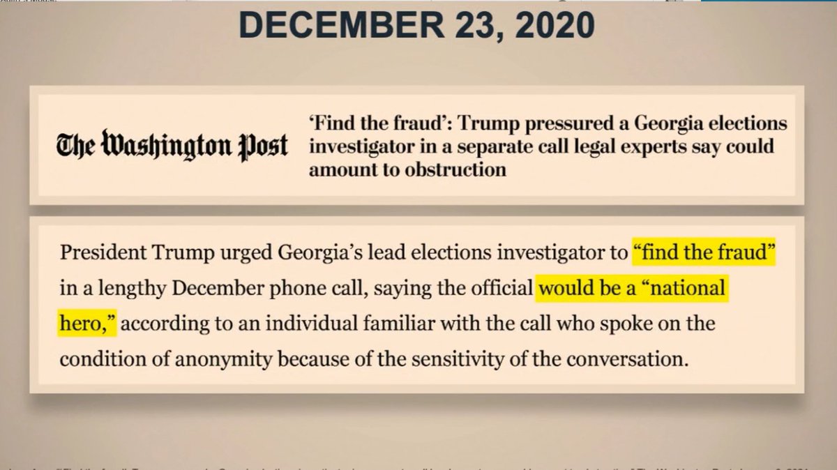 Dean: "rather than heed that warning, Trump escalated again in early December Trump called Brian Kemp, the governor of Georgia"