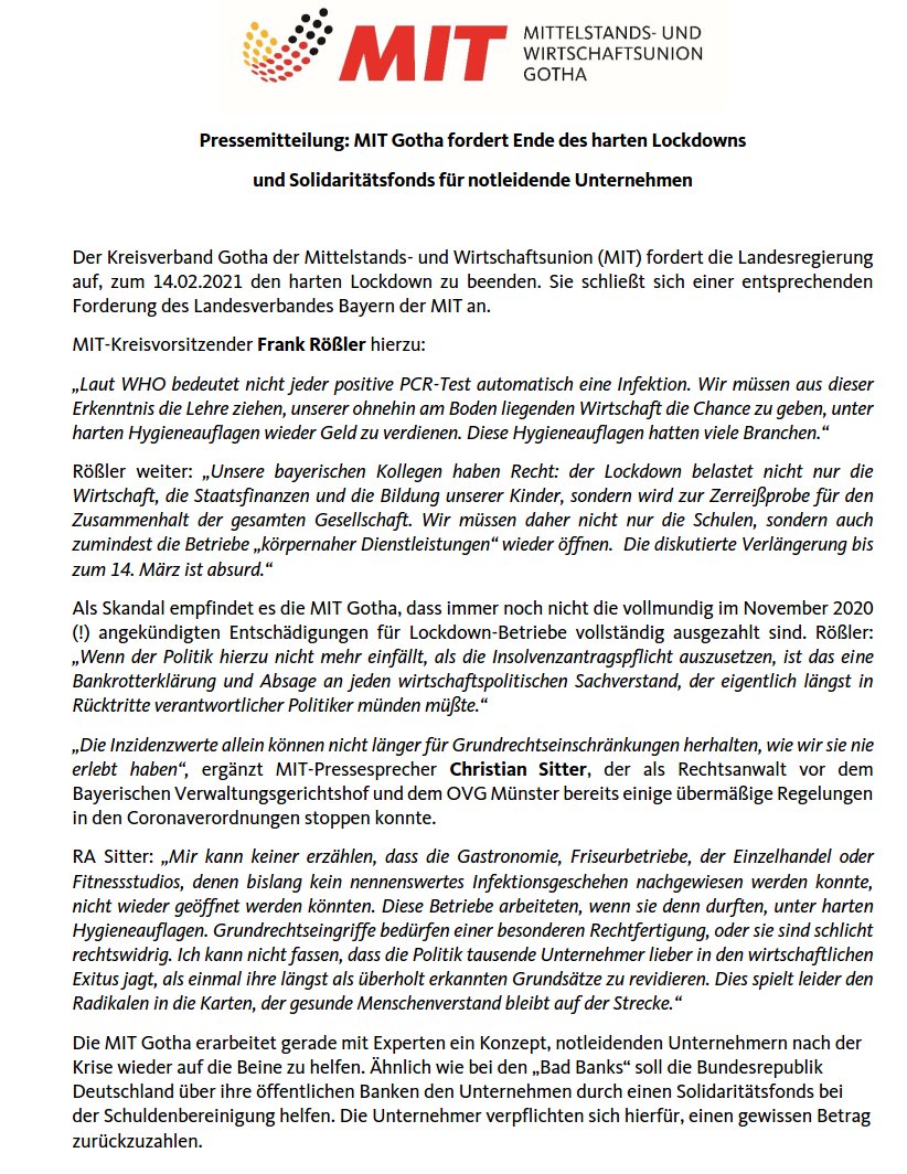 MIT- Mittelstands- und Wirtschaftsunion Gotha tweet media