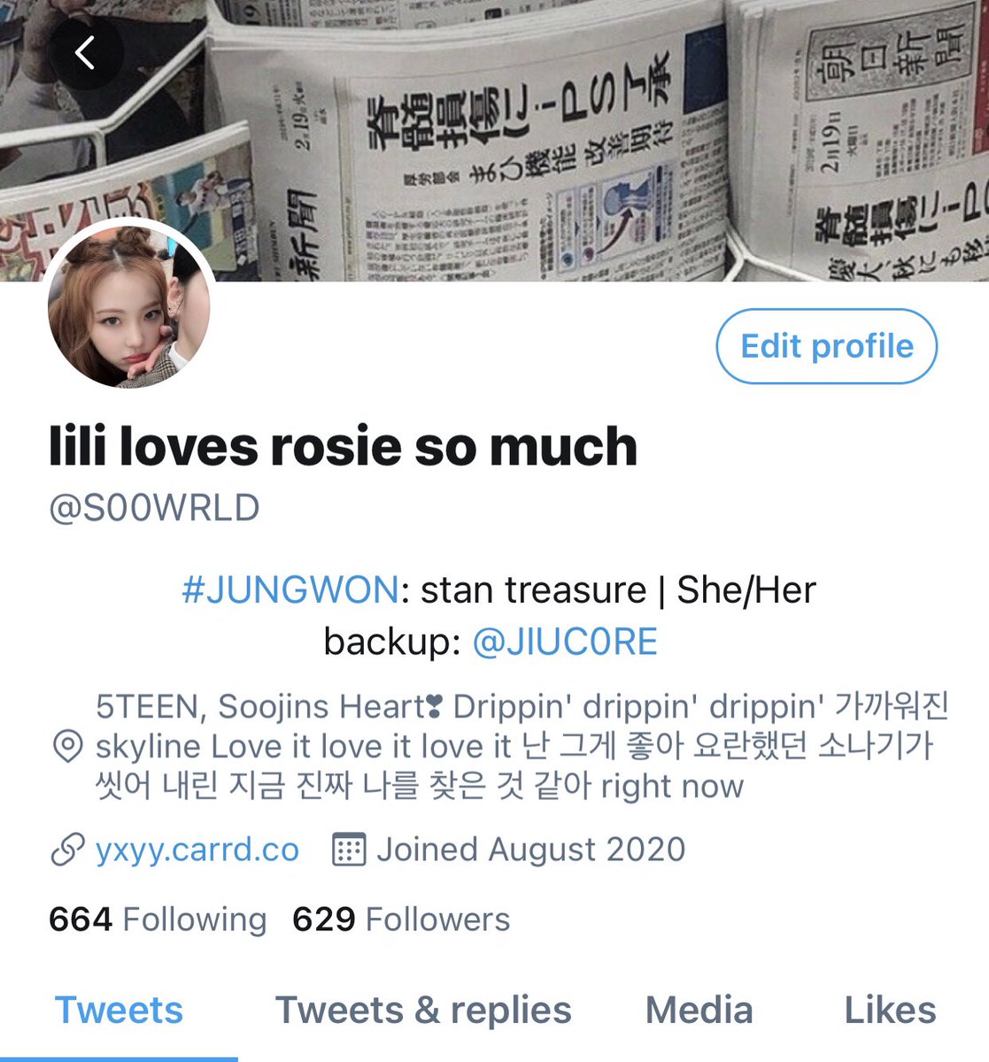My layouts: