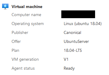 This is the incriminated VM. Spun today afternoon... Ubuntu 18.04.