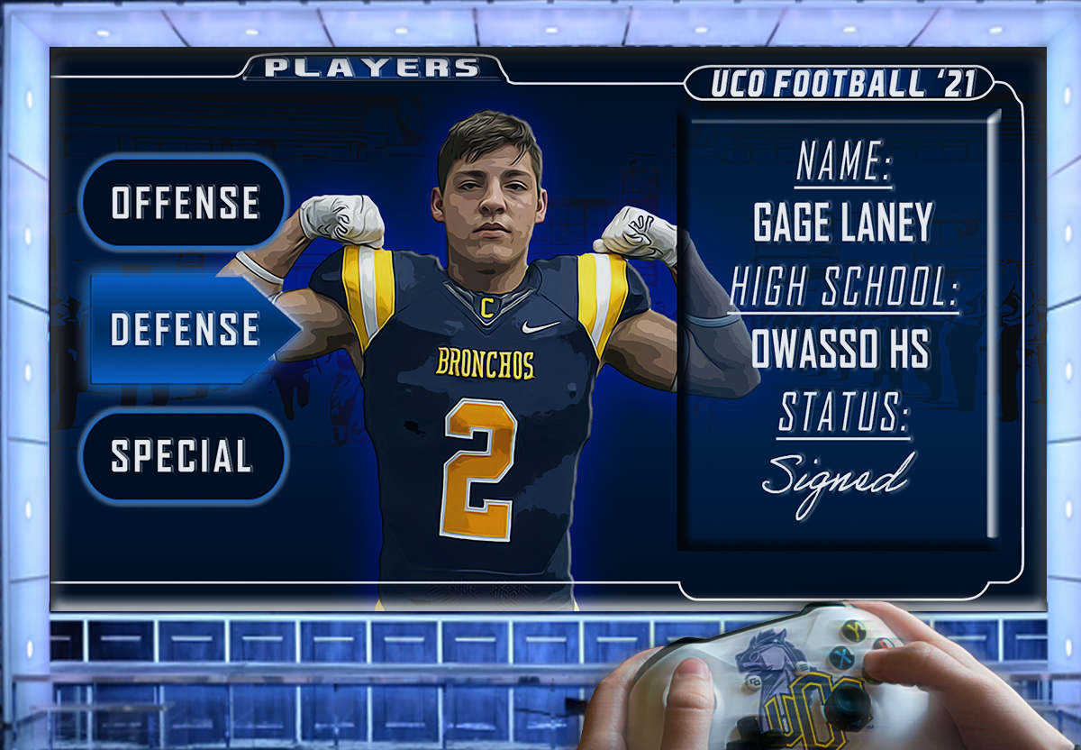 ucobronchofb's tweet photo. PLAYER UNLOCKED:
🕹️Gage Laney
🏈Defensive Back
🌎Owasso, OK

#CHOSenXXI x @GageLaney2 https://t.co/04jeJat7vR