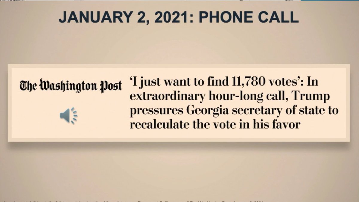 Now Dean is reminding us of Trump leaning on Georgia's Sec of State.