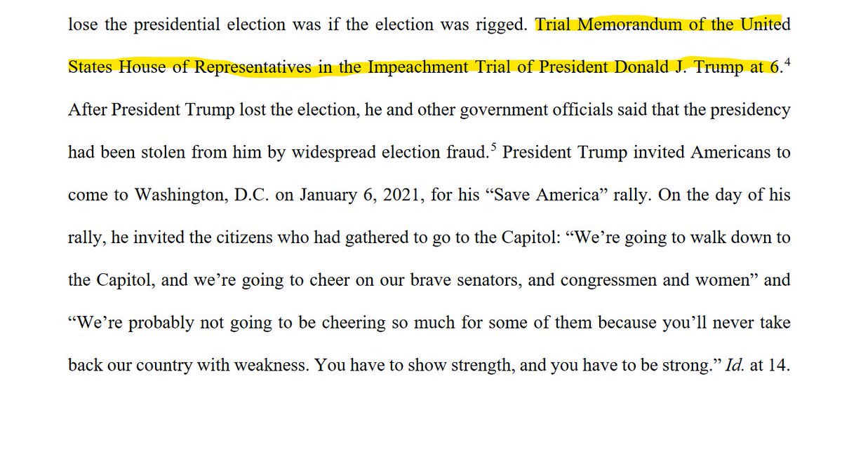 As senators hear Trump's impeachment case, Eric Munchel, aka "Zip Tie guy," files papers citing the House's trial brief.Munchel wants to be free pending trial & has asked a judge to consider Trump "invited Americans" to go to DC on 1/6 & "show strength" taking the country back.