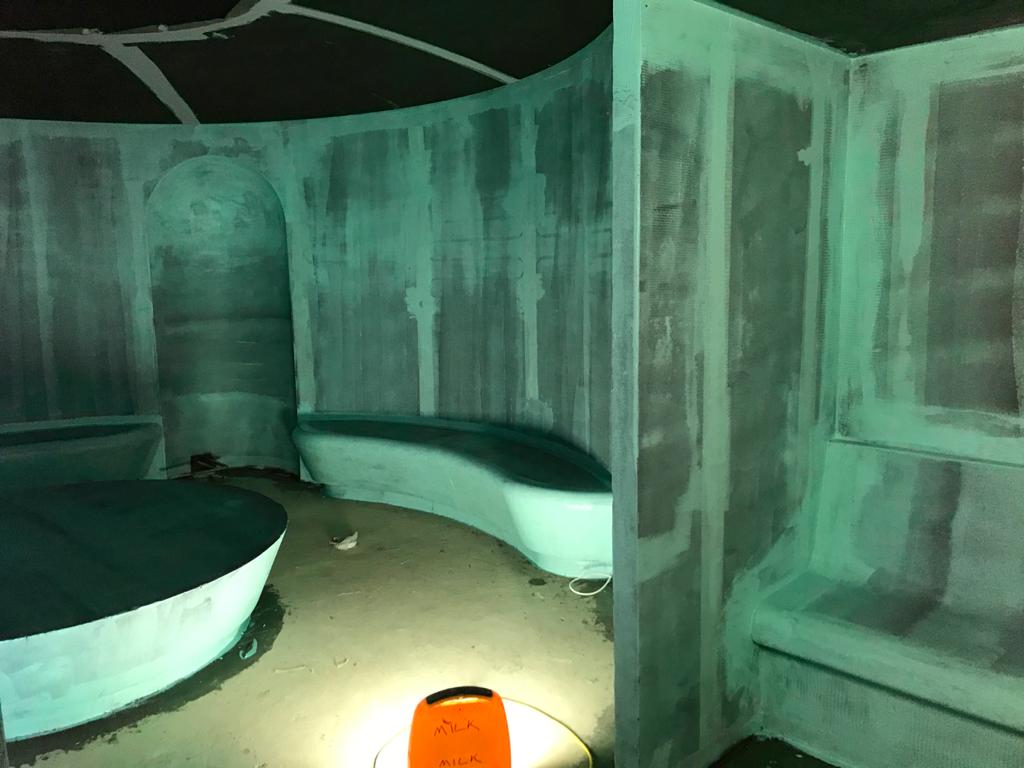 The largest thermal cabin we have helped to create is beginning to take shape, the final images of this Hammam should be amazing!