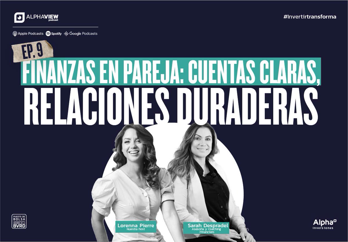 Entre anécdotas y aprendizajes😅 compartimos junto a la Asesora y Coach Financiera <a href="/SarahDespradelm/">Sarah Despradel</a> en este nuevo episodio de #AlphaView🎙️ los trucos para llevar las finanzas con tu pareja con organización, paz, y claro, con mucho amor🥰 Sintoniza aquí: linktr.ee/alphainversion…