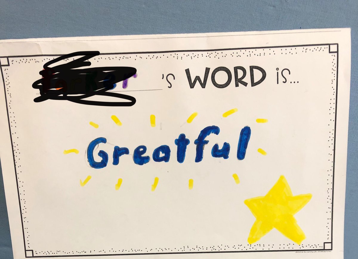 We created goal words for the rest of school year. So amazed by the way they always find the good! #wal109 #engage109