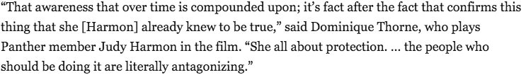 And that education, in many cases, shows Panther members as the aggressors — not the police who killed and harassed Hampton and his cohorts. #JudasAndTheBlackMessiah  https://chicago.suntimes.com/2021/2/10/22275338/judas-black-messiah-fred-hampton-algee-smith-ashton-sanders-dominque-darrell-britt-gibson-spurgeon