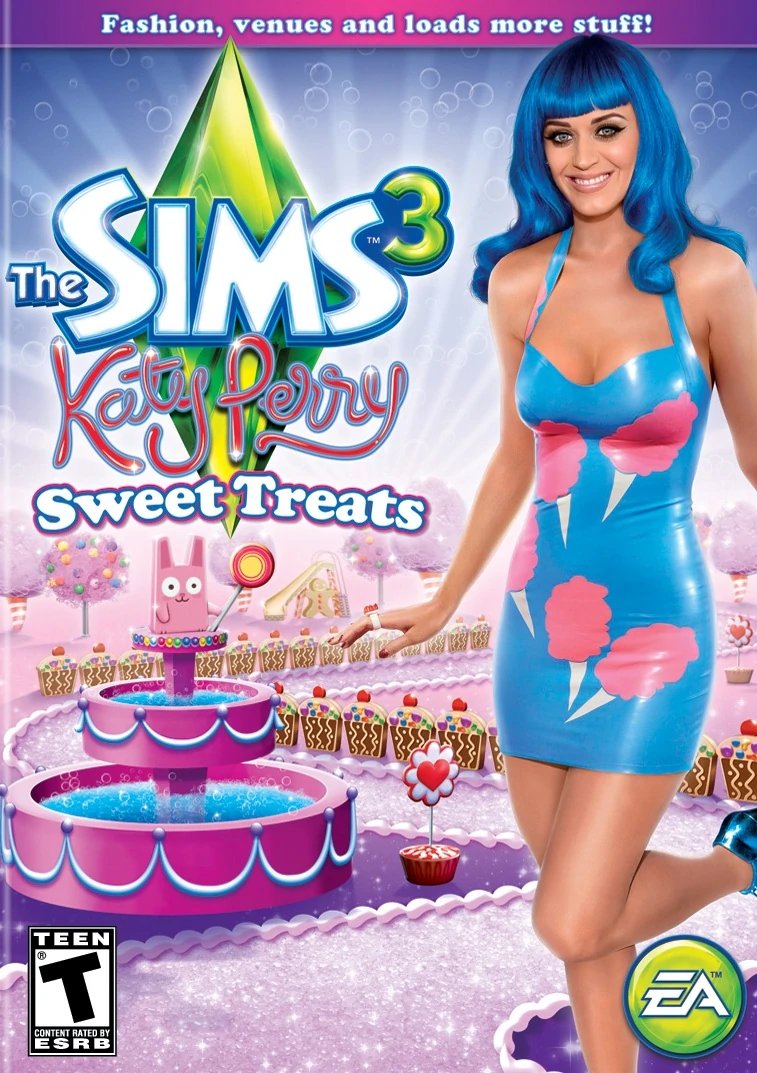 And the Sims 3: Katy Perry's Sweet Treats stuff pack... hang on a second while I recover from this.