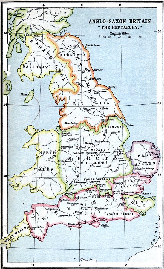 Looking for examples from history of the ways in which England (or the whole of Britain) has been carved up. Any other good ones?