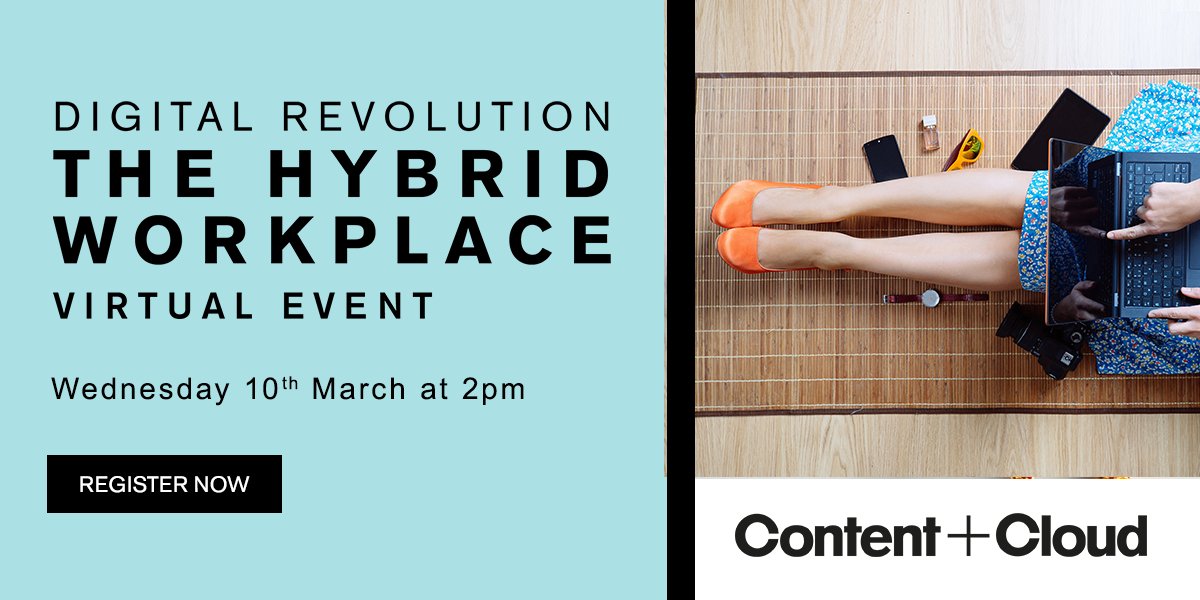 content_cloud_'s tweet image. This time next month we will have a host of modern workplace experts sharing their knowledge on the future of working - the hybrid workplace. 
Click here to find out more or register your interest:
hubs.ly/H0Gmgdc0
#digitalrevolution #digitalworkplace #hybridworking