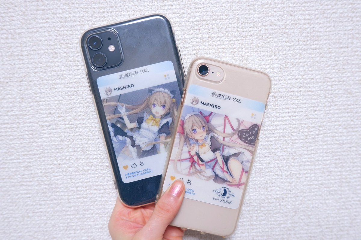 キュアメイドカフェ コラボカフェ あおかな カフェ News コラボドリンク限定特典のクリアカードはスマホ にピッタリサイズ スマホに入れて持ち歩くのもオススメですよ T Co 0eqqqhduxv 蒼の彼方のフォーリズム キュアメイドカフェ